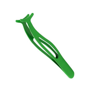 Pinzas aplicadoras de pestañas de Color verde Pinzas de manicura de acero inoxidable de tamaño personalizado para pestañas - Product Image 4