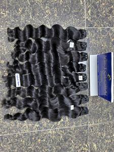 ผมแท้สีดำธรรมชาติแบบคู่ผมลอนแบบไม่ผ่านกระบวนการผมลอนเวียดนามผมสีดำธรรมชาติ - Product Image 4