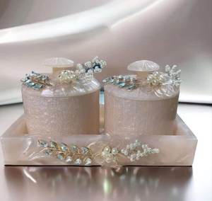 Récipients hermétiques de stockage des aliments secs en résine écologique de haute qualité avec couvercles pour la cuisine - Product Image 1