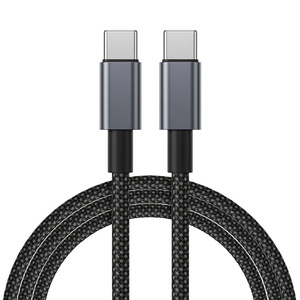 Cable USB C a USB C de 60W PD, 1m, Trenzado de Nailon, Carga Rápida, Cable de Datos con Blindaje de Lámina para <span class=keywords><strong>iPhone</strong></span> 16 15 MacBook iPad Pro - Product Image 3