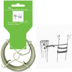 Fil métallique de jardin en fer galvanisé, 20-50M, léger - Product Image 4