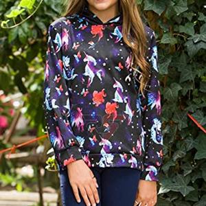 Sudadera con capucha de alta calidad logotipo personalizado peso pesado de gran tamaño 100% algodón gráfico sublimado impresión sudaderas mujeres sudaderas con capucha - Product Image 2