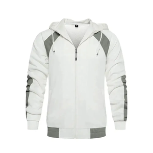 Ensemble survêtement homme sweat à capuche zippé et joggers avec empiècement latéral contrasté et poignets côtelés - Product Image 3