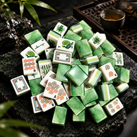 Lots de Mahjong Américain Superposés en Gros, 160 Tuiles avec Finition Acrylique Brillante pour Clubs de Mahjong et Jeux de Table à Domicile