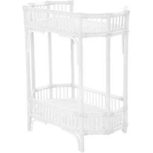 Mesa auxiliar de ratán blanco para muebles de sala de estar - Product Image 5