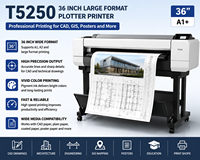 Plotter de Formato Grande Reacondicionado T5250 de 36 Pulgadas para Impresión de Planos de Ingeniería CAD e Información Geográfica (GIS)