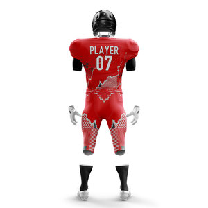 100% <b>Polyester</b> Fabric Breathable American Football Jersey <b>Shorts</b> Set Quick Dry Customizable Front/Back Plus Size Low MOQ Uniform - Product Image 5