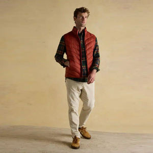 Chaleco Acolchado de Invierno para Hombre, Cuello Alto, Forro Polar Grueso, Chaqueta sin Mangas para Exteriores - Product Image 6