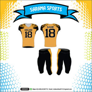 เสื้อเจอร์ซีย์ฝึกซ้อมแบบเฉพาะของโรงงาน,เครื่องแบบอเมริกันฟุตบอล Sublimated โลโก้ OEM ใส่ได้ทั้งผู้ชายและผู้หญิง - Product Image 5