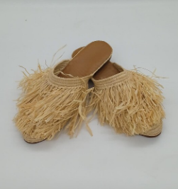 Mocasines de rafia marroquí hechos a mano para mujer, zapatos de boda, regalo artesanal, calzado de verano natural - Product Image 2