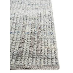 Alfombra de Lana Anudada a Mano Skwl-356, Color Azul Manifest, Diseño Clásico Abstracto para Sala de Estar, Alfombra Rectangular con Diseño de Diamantes para Pasillo, Ideal para Adolescentes - Product Image 4