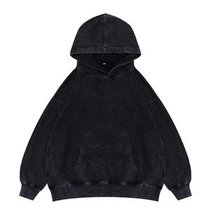 Vente en gros de sweat-shirt en molleton 100% coton pour hommes, pull à capuche style épaule tombante motif solide GSM personnalisé pour tenue décontractée - Product Image 3