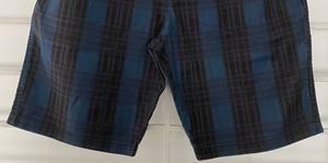 Shorts de course décontractés pour hommes, haute qualité, été, respirants, durables, tissés extensibles, 100% coton, taille élastiquée, poches, à carreaux - Product Image 4