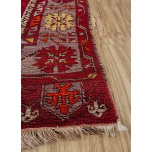 Alfombras de Lana Anudadas a Mano Nuray en Rojo y Naranja con Patrón Geométrico para Uso Doméstico-Pae-4342 - Product Image 4