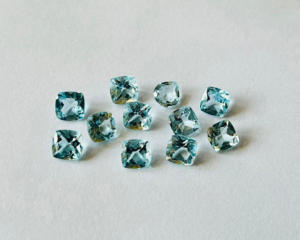 Topaze bleue naturelle en forme de coussin Fabrication de bijoux et accessoires Composants Pierre en vrac - Product Image 1