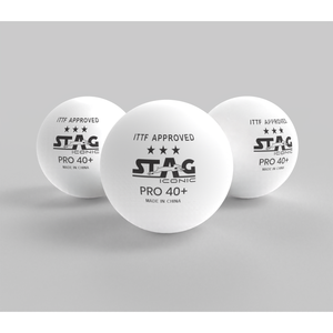 ลูกปิงปอง Stag Iconic ระดับมืออาชีพ ผลิตจากพลาสติก ได้รับการรับรองจาก ITTF เกรด 3 ดาว ขนาดเส้นผ่านศูนย์กลาง 40 มม. สำหรับการฝึกซ้อมและการแข่งขัน - Product Image 5