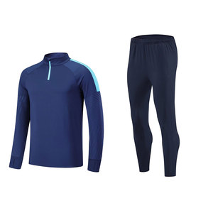 Chaqueta de entrenamiento de fútbol de manga larga para hombre 2025 con pantalones de chándal 100% chándal de fútbol de algodón para correr de invierno de alta calidad - Product Image 5