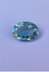 Piedra Suelta de Aguamarina Natural Seleccionada a Mano, Gema de Alta Calidad, Azul Cielo, 7.50x10mm CTS 1.80 para Anillos y Colgantes - Product Image 4