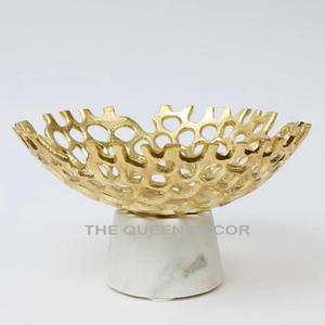 Brass Metal Fruit <b>Bowl</b> Hot Selling Home Dining Table Top Decoration Custom Shape Nickel Finishing Fruit <b>Serving</b> <b>Bowl</b> - Product Image 5