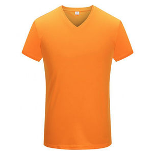 Camisetas personalizadas de alta calidad para hombre, camisetas de gran tamaño con estampado a cuadros de poliéster, camisetas con cuello en V para hombre al por mayor - Product Image 6