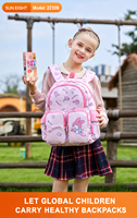 SUN EIGHT Sac à dos scolaire mignon à motif de dessin animé pour filles, sac à dos ergonomique pour enfants du primaire avec protection de la colonne vertébrale, modèle 22306