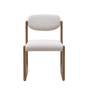 Silla de Comedor Moderna Tapizada en Tela con Patas de Madera Únicas, Silla Cómoda para Uso Doméstico y Comercial - Product Image 1