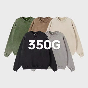 Sudadera de Cuello Redondo al por Mayor, Personalizada, de Invierno, Estampada, 100% Algodón, Lavada a la Piedra, Estilo Vintage, Lavado Ácido, por PROCESS IMPEX - Product Image 3