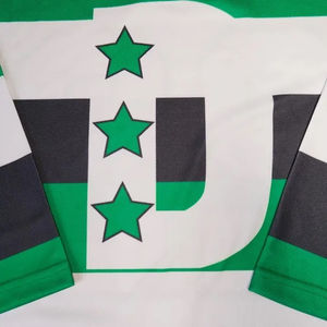 Camiseta deportiva de hockey sobre hielo barata con logotipo personalizado y sublimación de talla grande - Product Image 4