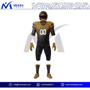 Uniforme de fútbol americano de diseño personalizado para hombre, conjunto completo de pantalones de Jersey de equipo, traje transpirable de secado rápido por sublimación OEM al por mayor - Product Image 2