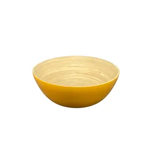 Bamboo Salad Bowl Good Quality Using Embossing Making From Natural Material Custom Print Box Made In Vietnam Supplier