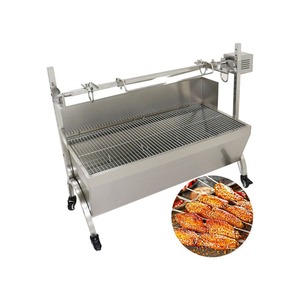Asador de carbón automático comercial para pollos, parrilla para coche, barbacoa, cocina exterior, para asar brochetas de carne - Product Image 1