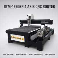 Fresadora CNC de 4 ejes para tablas de surf 3D de alta resistencia, máquina de fresado CNC rotativa de 4x8 pies con interfaz USB Mach3, máquina CNC para madera