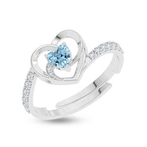 Anillos de Plata de Ley 925 de Primera Calidad para Mujer, Chapados en Rodio, con Incrustaciones de Topacio y Circonio, Diseño para Parejas, Estilo Moderno, Anillo para Hombre - Product Image 1