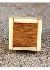 Bmgop 16PCS Perillas de madera Perillas de gabinete redondas 1 5 38mm Tamaño de forma de color natural Hecho EN LA India Artículo - Product Image 5