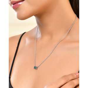 Pendentif Solitaire Alexandrite Moissanite Classique - Product Image 1