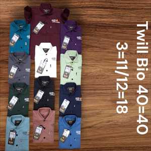 Pronto per la spedizione di nuovo autunno in tinta unita camicetta di cotone per i ragazzi e le ragazze bambini manica lunga top in stile formale per abbigliamento estivo Casual - Product Image 1