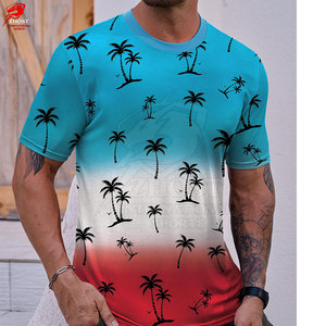 T-shirts graphiques décontractés pour hommes, en coton, style streetwear, coupe décontractée, respirants, pour un usage quotidien, tenue tendance d'été - Product Image 5