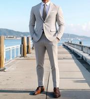 Jas, Rompi, dan Celana Formal Pria untuk Pengiring Pengantin, Desain Khusus Bearfit OEM ODM, Slim Fit, Single Breasted, Ukuran Besar, untuk Pernikahan