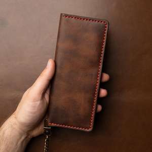 Cartera Larga de Lujo para Mujer, de Cuero Genuino, con Cierre de Cremallera, Impermeable, con Bloqueo RFID, Minimalista, de Lino - Product Image 4