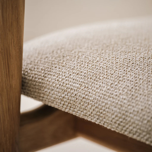 Canapé de salon d'extérieur en bois massif avec dossier en toile, accoudoirs larges, coussin épais, mobilier moderne minimaliste pour usage hôtelier - Product Image 6