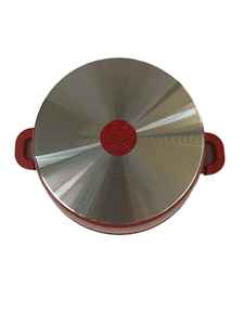 Red Marbled Non-Stick Cookware Set 30 Cm With Glass <b>Lid</b> <b>By</b> Shorbull Aluminum Pot For Gas And Induction Stoves Modern <b>Design</b> Ligh - Product Image 6