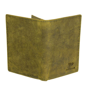 Genuine Leather <b>Men's</b> Fashion Bifold <b>Wallet</b> with <b>RFID</b> Protection Flip ID Window Cotton Lining and Multiple Card Slots - Product Image 2