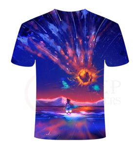 T-shirt manches courtes homme, respirant et de grande taille, à Sublimation, plusieurs couleurs, à bas prix - Product Image 1