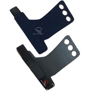 RC Fitness Wear Durable Chrome-plated Carbon Fiber Anti-slip Adjustable Lightweight Hand <b>Grips</b> for Strength <b>Trainer</b> Fitness - Product Image 2