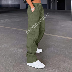 กางเกงคาร์โก้ผ้าฝ้าย100% ของผู้ชายชุดออกกำลังกายกลางแจ้งลำลองเอวกลาง2025สไตล์ล่าสุด - Product Image 4