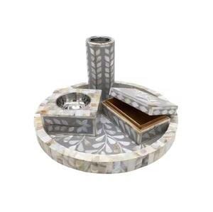 Quemador de aroma con incrustaciones de hueso Premium para sala de estar y meditación - Product Image 6