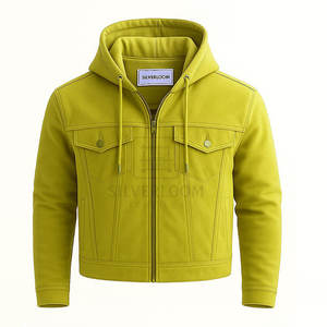 Chaqueta de invierno informal con capucha y cremallera para hombre con bolsillos delanteros prendas de vestir exteriores de moda para Otoño e Invierno - Product Image 3