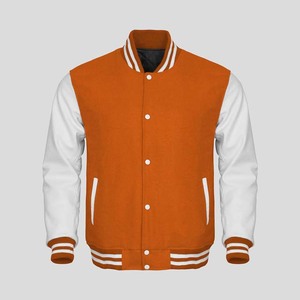 Baja MOQ OEM Fabricante de alta calidad de los hombres de la Universidad de béisbol Letterman Varsity Chaquetas Bordado personalizado Stand Front Winter Sale - Product Image 5