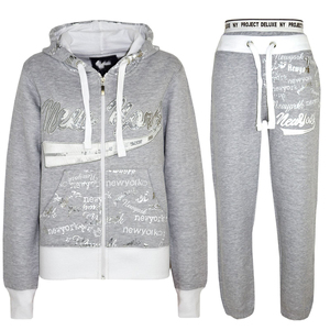 Survêtement d'hiver de haute qualité pour femmes Dames À Capuche Polaire Haut Bas Ensembles Jogging Costume Pour les femmes - Product Image 6