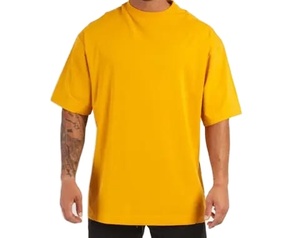 เสื้อยืดเจอร์ซีย์ผ้าฝ้าย 100% หนานุ่ม ระบายอากาศได้ดี สวมใส่สบาย ลายเรียบ  แบบถัก  ไซส์ใหญ่สำหรับผู้ชาย รับผลิตตามแบบ OEM พร้อมสกรีนโลโก้ - Product Image 1